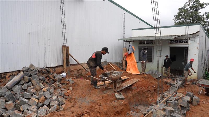 Căn nhà được khởi công xây dựng
