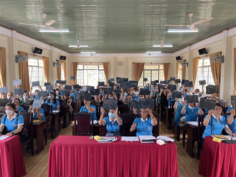Các hội viên tham gia Hội thi Rung chuông vàng