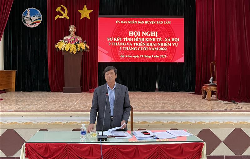 đồng chí Nguyễn Ngọc Nhi – Phó Bí thư huyện ủy – Chủ tịch UBND huyện
