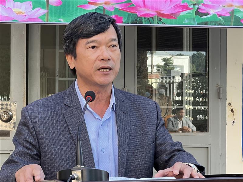 Đ/c Nguyễn Ngọc Nhi – Phó Bí thư Huyện ủy – Chủ tịch UBND huyện phát biểu chỉ đạo