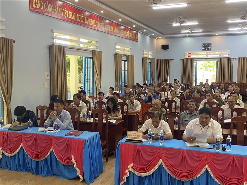 Cử tri xã Lộc Thành tham dự Hội nghị