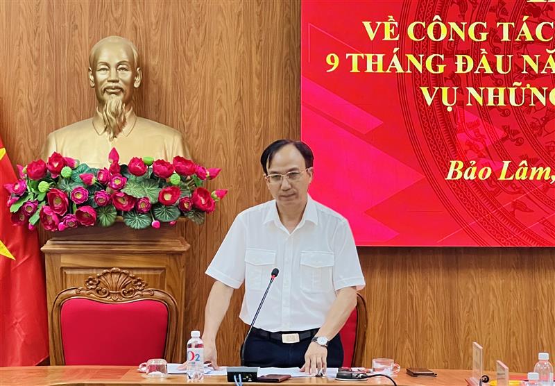đ/C Trần Phương – Cục trưởng Cục thuế tỉnh Lâm Đồng kết luận HN