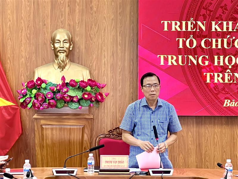 Ông Trịnh Văn Thảo – Phó Chủ tịch UBND huyện phát biểu kết luận