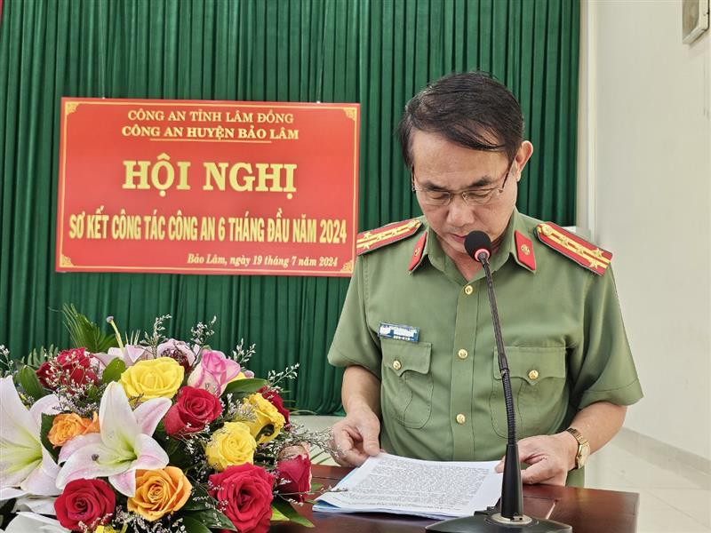 Đại tá Nguyễn Quang Thống- Phó giám đốc Công an tỉnh Lâm Đồng