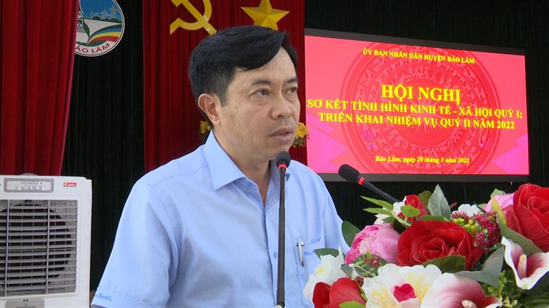 Đ/c: Nguyễn Trung Kiên-TUV-Bí thư Huyện ủy- CT HĐND huyện phát biểu chỉ đạo