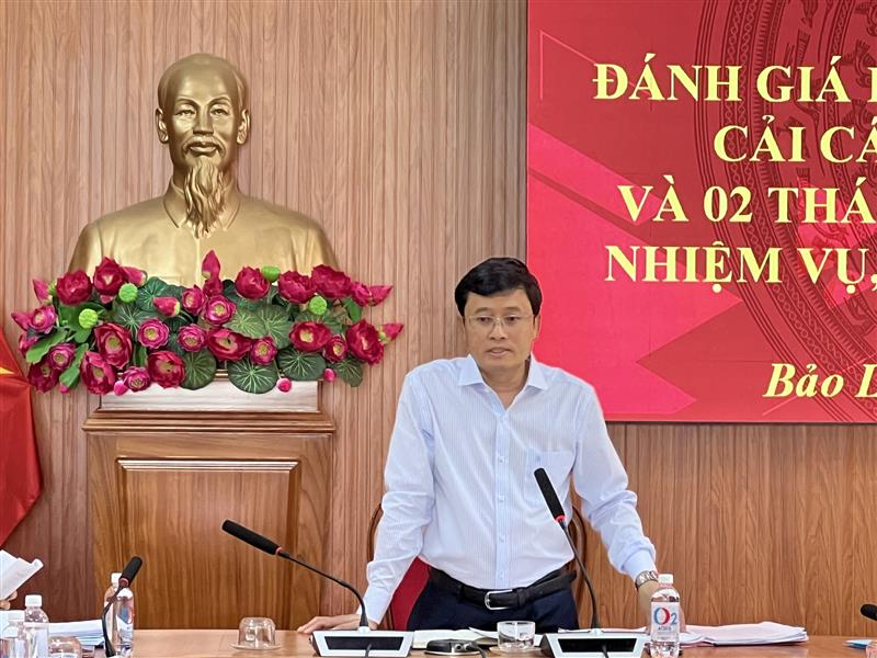 Đồng chí Trương Hoài Minh – Phó Bí thư huyện uỷ - Chủ tịch UBND huyện phát biểu chỉ đạo
