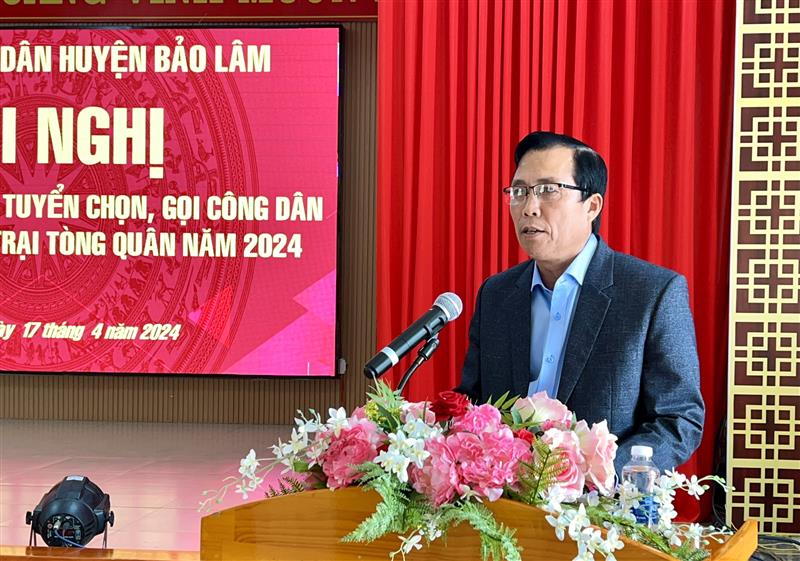 Đ/c Trịnh Văn Thảo – PCT UBND huyện phát biểu kết luận